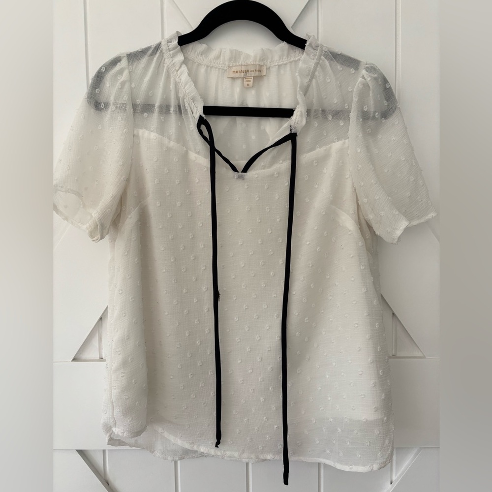White Sheer Blouse